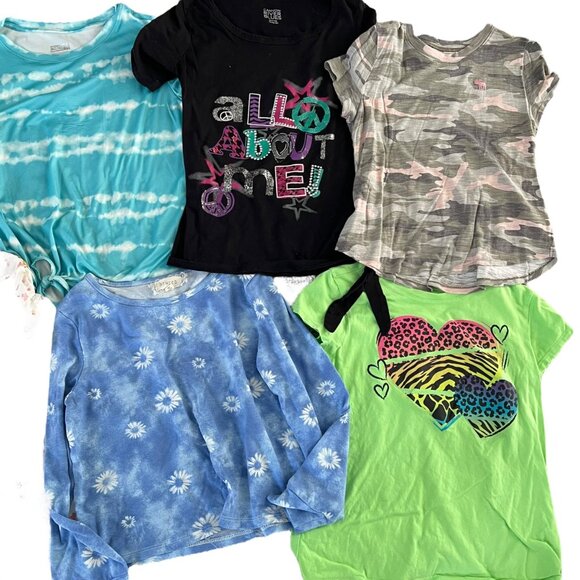 14 pc Girls Size 10/12 Spring Clothing Lot 8 Shirts 3 Jeans 3 Bottoms - Picture 6 of 6